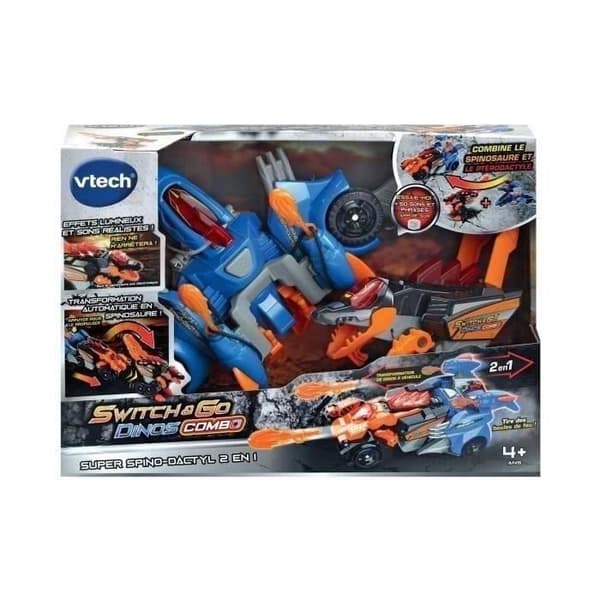 VTECH SWITCH & GO -YHDISTELMÄ - SUPER SPINO-DACTYL 2 IN 1