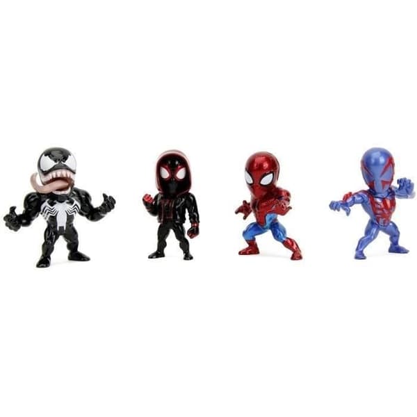 Jada - Marvel-figuuri - 4 Hämähäkkimies-osan setti - Metalli - 6 cm - 8-vuotiaasta alkaen
