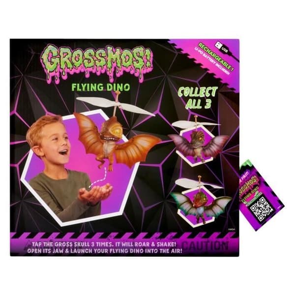 GrossMos Flying - Opdag din flyvende dinosaur - Orange - 3 modeller at samle