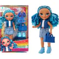 Miniatyrbild 5 av 6: Rainbow High Littles - 15 cm docka + husdjur - Blå - Från 4 år