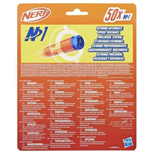 Nerf N-serie 50-pils refill N1, skumpile kompatibel med Nerf N-serie blastere, legetøj til børn og
