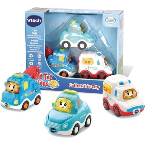 Tut Tut Bolides - City Trio Box (sedan + bjærgningsvogn + ambulance)
