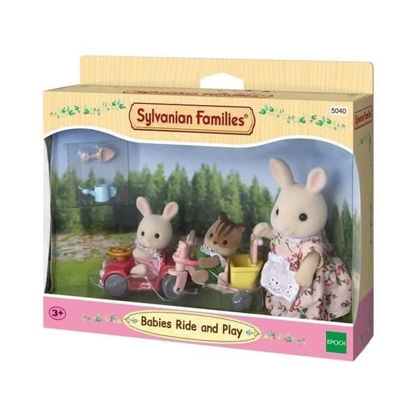 SYLVANIAN FAMILIES 5040 Bebisar med trehjuling och minibil