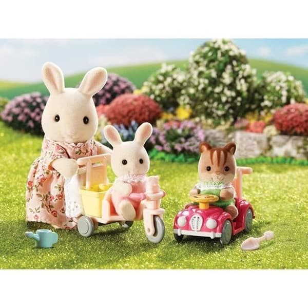 SYLVANIAN FAMILIES 5040 Bebisar med trehjuling och minibil
