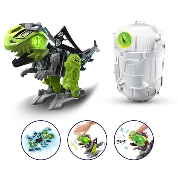 Dinosaurrobot skal bygge Mega Dino Biopod - YCOO - Cyberpunk - 22 cm