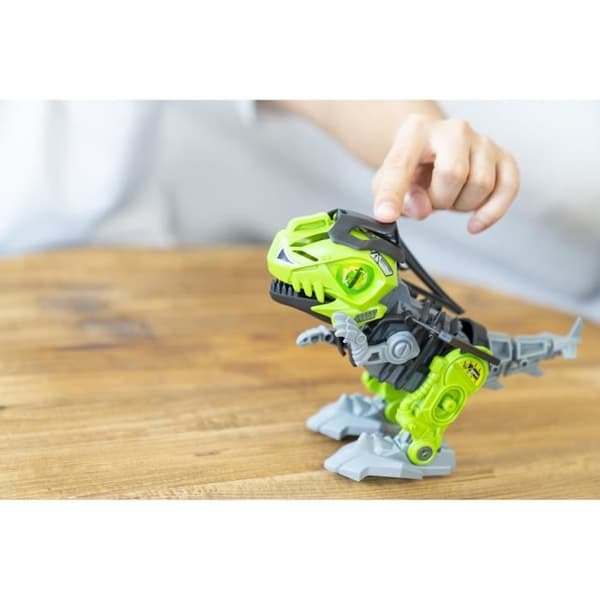 Dinosaurrobot skal bygge Mega Dino Biopod - YCOO - Cyberpunk - 22 cm