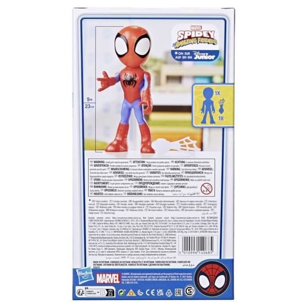 Hasbro - F39865X2 - Marvel Spidey och hans extraordinära vänner jättefigur Spidey