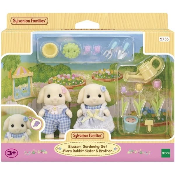 Pop - SYLVANIAN FAMILIES - Veli ja sisko Kani Pässi - Puutarhanhoito - Nivelletty - Monivärinen