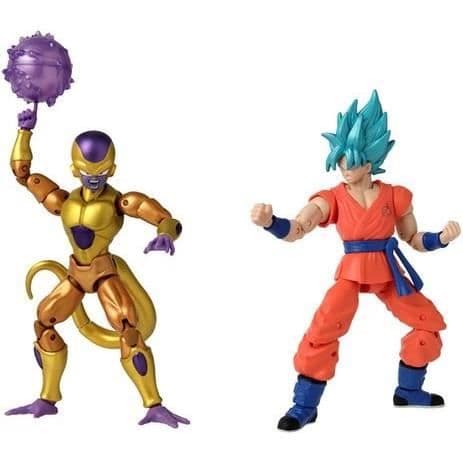 Dragon Ball Super Dragon Stars 17 cm figur - Golden Frieza vs Super Saiyan Blue Goku - BANDAI