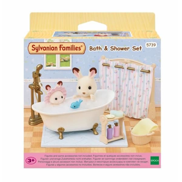 Badkars- och duschset - SYLVANIAN FAMILIES - 5739 - Badrumsset med tillbehör