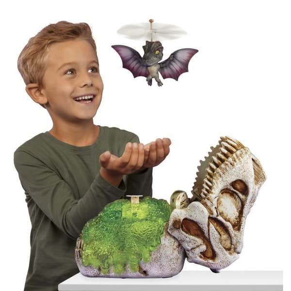 GrossMos Flying - Upptäck din flygande dinosaurie - Blå - 3 modeller att samla på