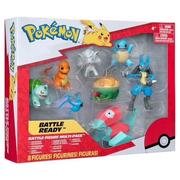 Paket med 8 Pokémon-figurer - BANDAI - JW3063 - Flerfärgad - Pokémon Battle