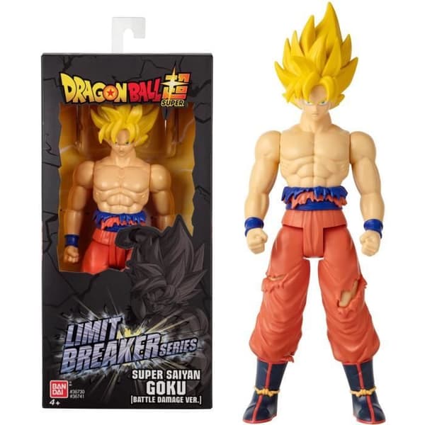 Jättimäinen Super Saiyan Goku -hahmo (taisteluvaurioversio) - BANDAI - Dragon Ball - 30 cm