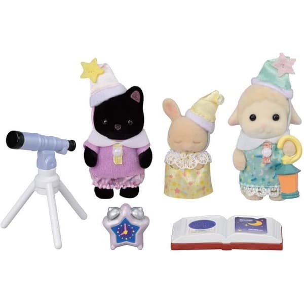 SYLVANIAN FAMILIES 5750 - Trion av pyjamaspartybebisar