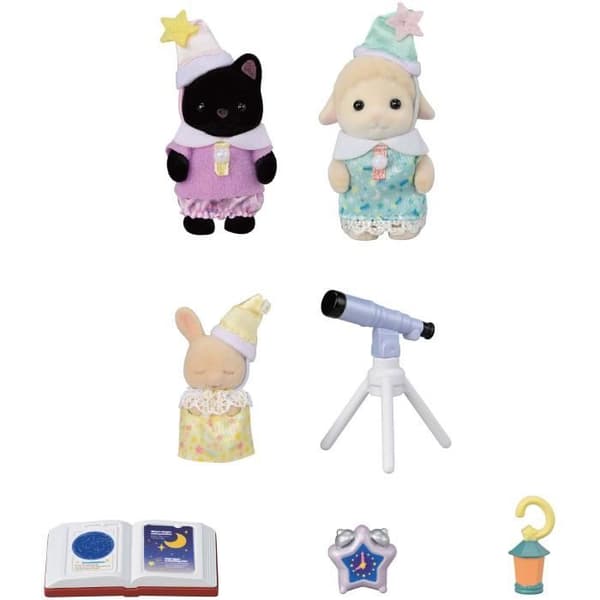 SYLVANIAN FAMILIES 5750 - Trion av pyjamaspartybebisar