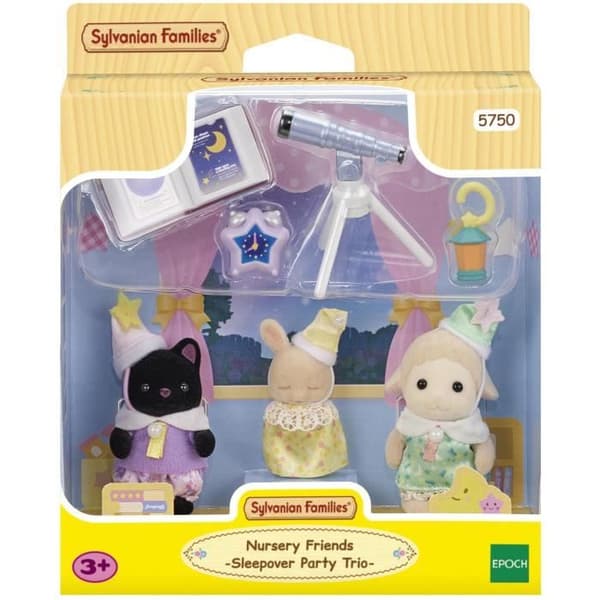 SYLVANIAN FAMILIES 5750 - Trion av pyjamaspartybebisar