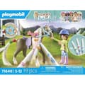 Miniatyrbillede 6 af 6: PLAYMOBIL 71640 Rytterske med hestemanke til at farvelægge, Vandfaldets heste, 19 dele, fra 5 år