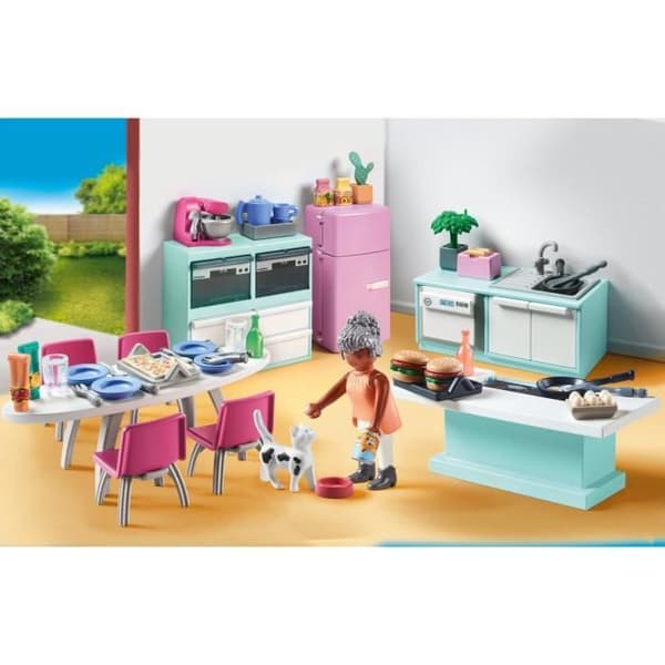 PLAYMOBIL 71608 Køkken med køkkenø, Mit liv, Arkitektens hus, 105 dele, Fra 4 år