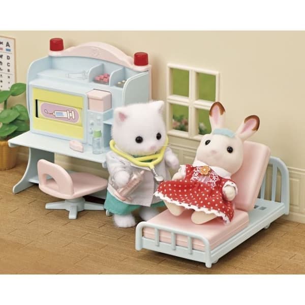 Landsbylæge-sæt - Sylvanian Families - Model 5705 - Tilbehør inkluderet