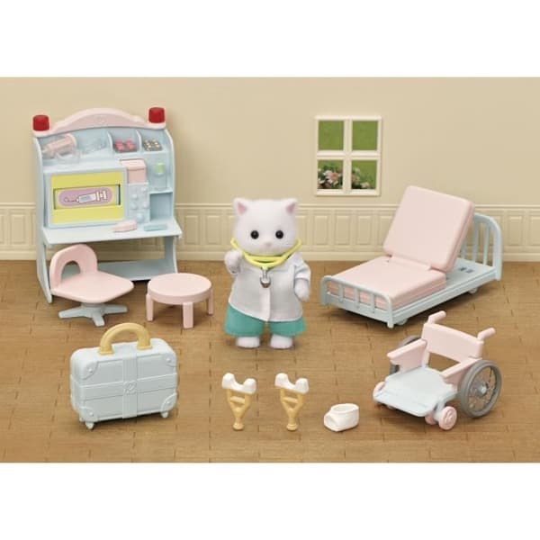 Landsbylæge-sæt - Sylvanian Families - Model 5705 - Tilbehør inkluderet