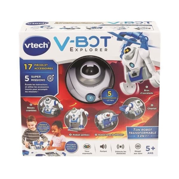 VTECH V-BOT EXPLORER, MIN 5-I-1 ROBOT