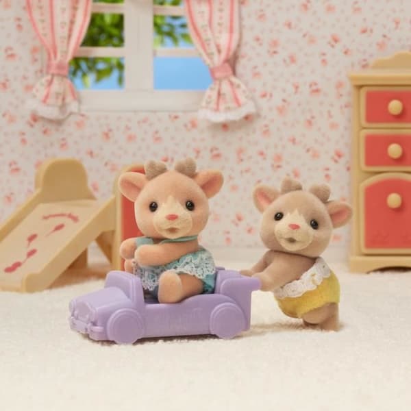 Dukke - SYLVANIAN FAMILIES - Rensdyrstvillinger - Hvid - Blandet - 5693