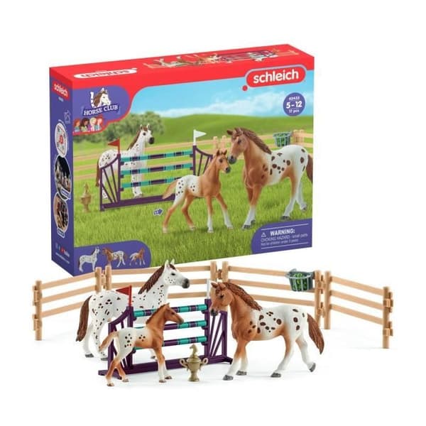 Schleich - Harjoittelu hevosseuran Lisa-kilpailussa - 42433