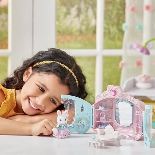 Legesæt - SYLVANIAN FAMILIES - Prinsesseudklædning - Karre og Snekaninpige