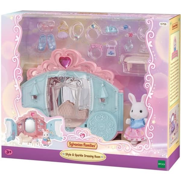 Legesæt - SYLVANIAN FAMILIES - Prinsesseudklædning - Karre og Snekaninpige
