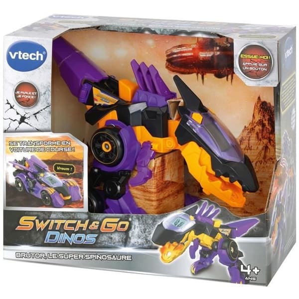 VTECH - Switch & Go Dinosaurs - Brutor, Super Spinosaurus - Interaktivt legetøj til børn