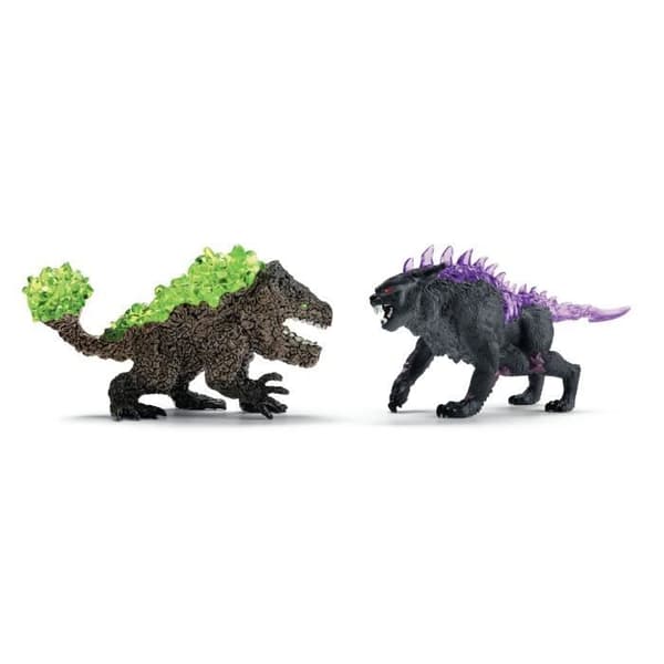 Dark Lynx vs. Stone Crusher Duo-figurer, SCHLEICH 70827 Eldrador-væsner, fra 6 år