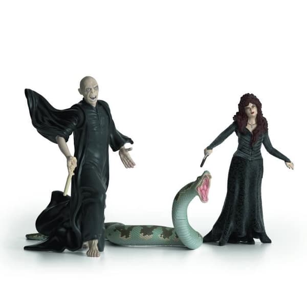 Schleich 42684 Harry Potter Voldemort, Nagini och Bellatrix Figurset, För Barn Från 6 År