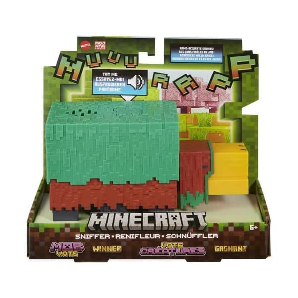 Minecraft Sniffer 8,25 cm actionfigur med spillelyde - Minecraft - HXM85