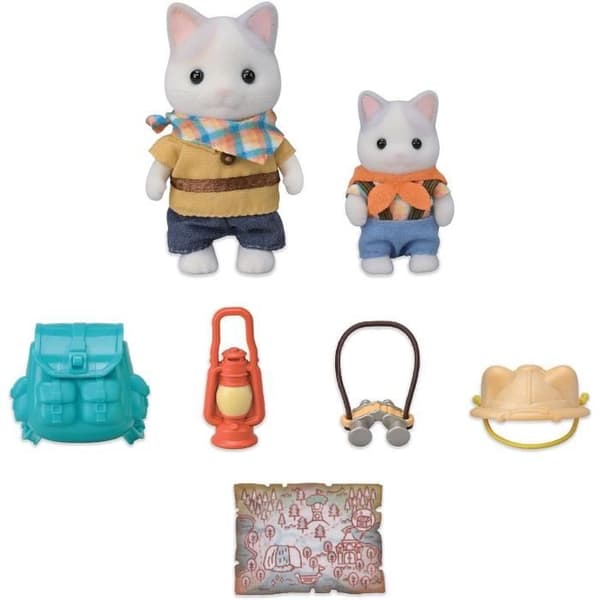 Ledade Figurer - SYLVANIAN FAMILIES - Son och Baby Latte Cat - Hemligt Skogsäventyr