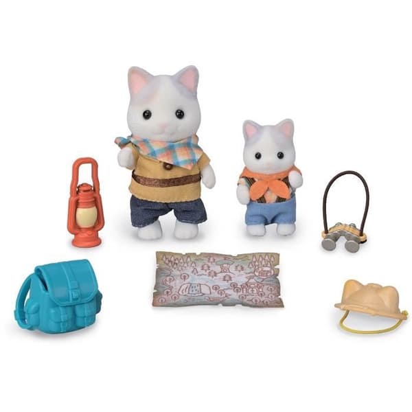 Ledade Figurer - SYLVANIAN FAMILIES - Son och Baby Latte Cat - Hemligt Skogsäventyr