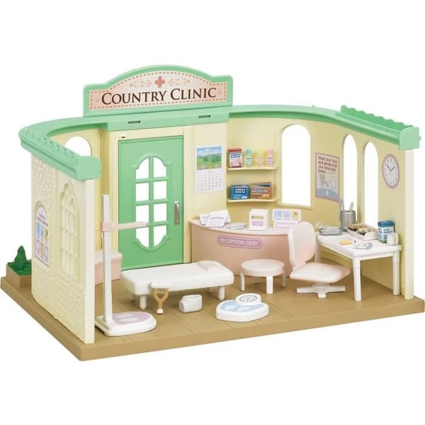 Miniature lægekontor - SYLVANIAN FAMILIES - 5096 - Tilbehør inkluderet