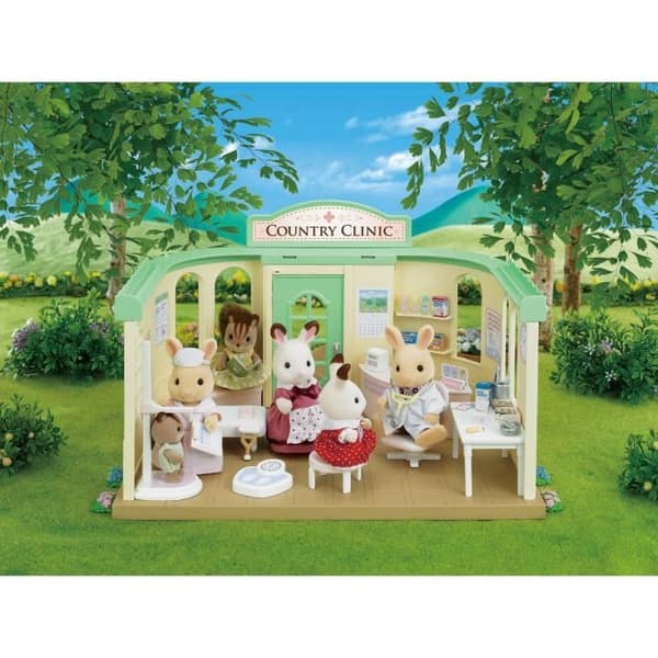 Miniature lægekontor - SYLVANIAN FAMILIES - 5096 - Tilbehør inkluderet