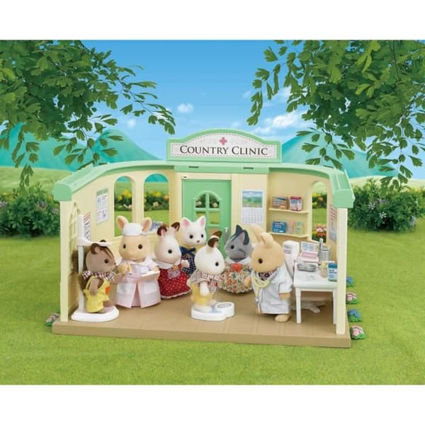 Miniature lægekontor - SYLVANIAN FAMILIES - 5096 - Tilbehør inkluderet