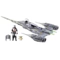 Miniatyrbild 2 av 6: Mandalorians N-1 Starfighter, 10 cm Grogu- och Mandalorianfigurer, Leksak för barn från 4 år, Star Wars Epic Heroes