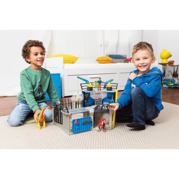 Stor dinosaurieforskningsstation, 72-delars set, leksaker, från 5 år, Schleich 41462 Dinosaurier
