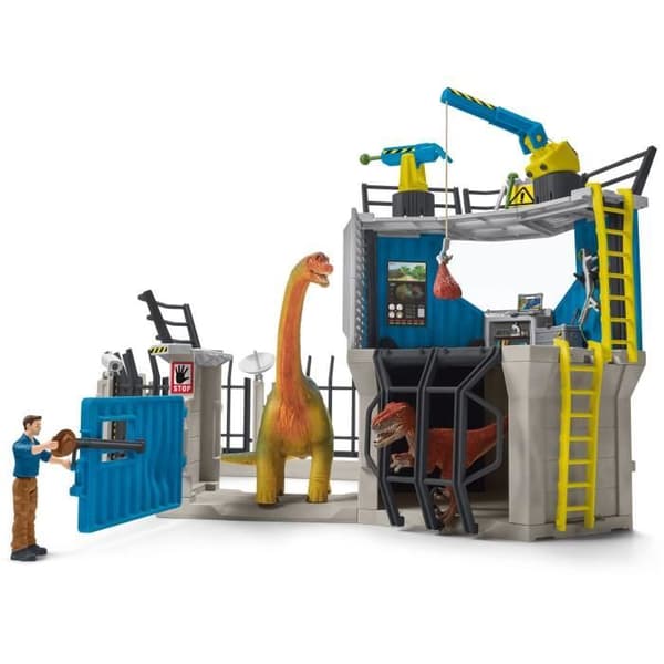Stor dinosaurieforskningsstation, 72-delars set, leksaker, från 5 år, Schleich 41462 Dinosaurier