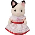 Pikkukuva 5 / 6: Tyttö kaksivärisen kissan ja syntymäpäiväherkun kanssa - Sylvanian Families - 5646 - 3 vuotta vanha