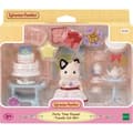 Pikkukuva 1 / 6: Tyttö kaksivärisen kissan ja syntymäpäiväherkun kanssa - Sylvanian Families - 5646 - 3 vuotta vanha