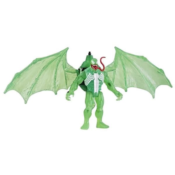 Green Symbiote Hydro-Wings Box Set, 10 cm figur med fordon, superhjälteleksak för barn från 4 år