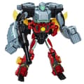 Miniatyrbillede 3 af 6: Terran Twitch og Robby Malto figurer, interaktivt legetøj til piger og drenge, Transformers EarthSpark Cyber-Combiner, sæt med 6