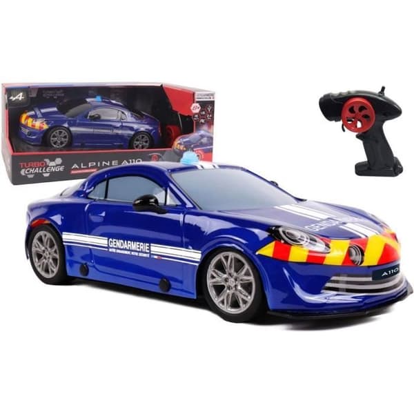 Fjernstyret bil - TURBO CHALLENGE - Alpine A110 Gendarmerie - Fra 8 år