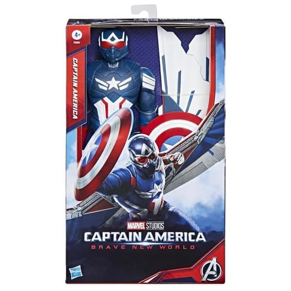 Captain America Figur 30 cm Deluxe, Marvel Studios Captain America Fagre Nye Verden