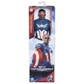 Miniatyrbillede 4 af 5: Captain America figur 30 cm, Titan Hero-serien, Marvel Studios Captain America Fagre Nye Verden, Alder 4