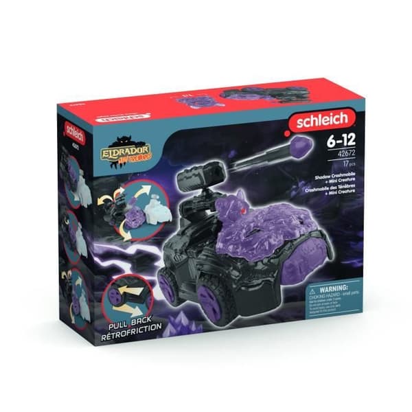 SCHLEICH - Mørk Crashmobil med Mini Creature - 42672 - Eldrador Mini Creatures-serien