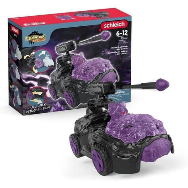 SCHLEICH - Mørk Crashmobil med Mini Creature - 42672 - Eldrador Mini Creatures-serien